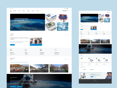 Корпоративный сайт для компании специализирующейся на продаже и сервисному обслуживанию газоанализаторов